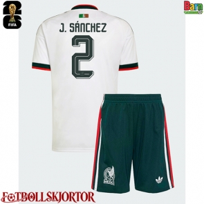 Mexiko Jorge Sanchez #2 Borta Kläder Barn VM 2026 Kortärmad (+ Korta byxor)